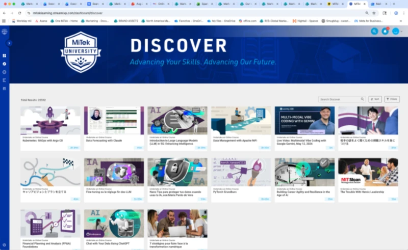MiTek University UI